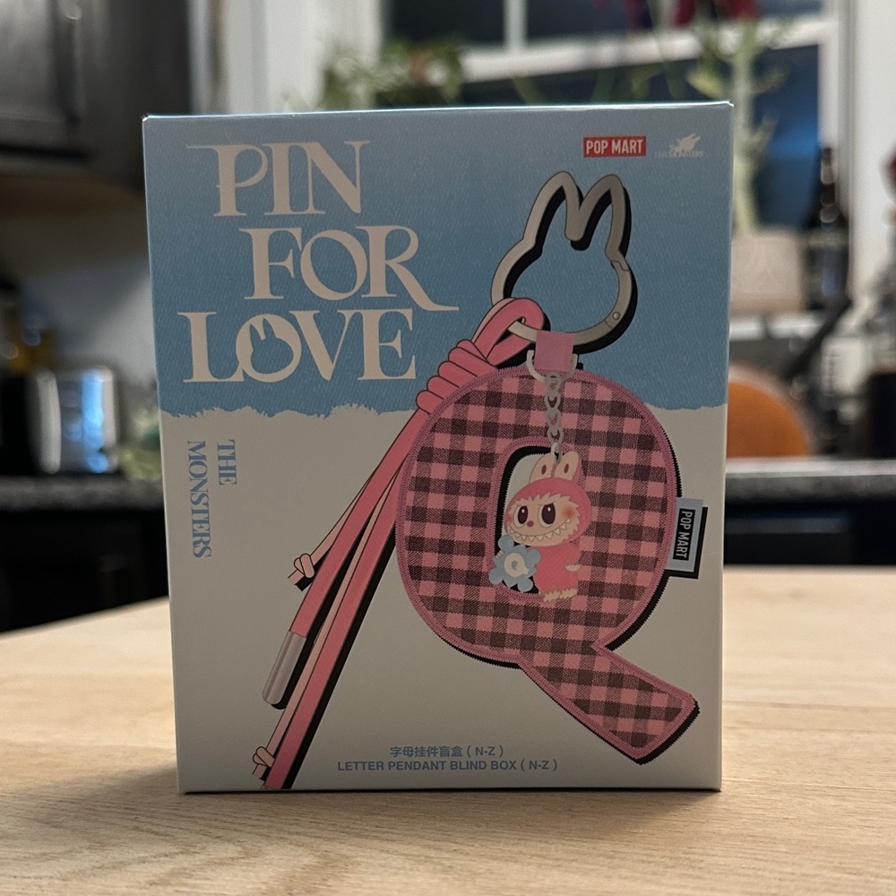 POP MART | The Monsters Labubu Letter Pendant Blind Box (M - Z) Blind Box